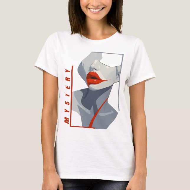Mystery Red Lips T - Shirt (Vorderseite)