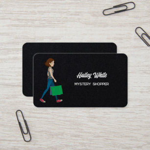 Mystery Secret Shopper Business Card Visitenkarte