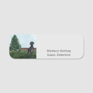 Mystery Solving Junior Detective name Abzeichen Namensschild