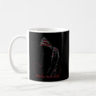Mystery Spricht Leise | Rabe Typografie | Gothic Kaffeetasse