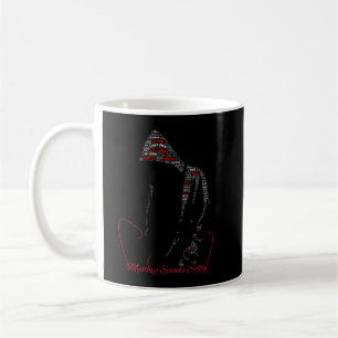 Mystery Spricht Leise Raben-Typografie Gothic Kaffeetasse