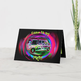 Mystery Van Party Karte
