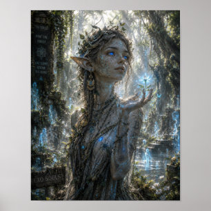 Mystery / Waldnymphe / Alter heiliger Wald Poster