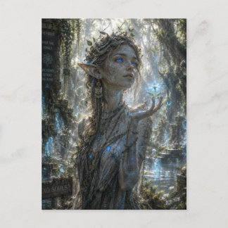 Mystery / Waldnymphe / Alter heiliger Wald Postkarte