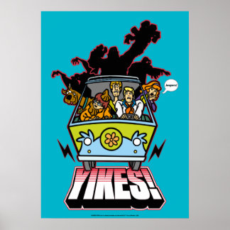 Mystery Yikes-Maschine! Grafiken Poster