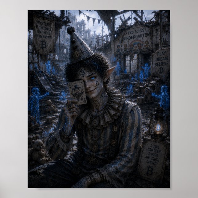 Mystery / Zirkusclown / Kindergarten Poster (Vorne)