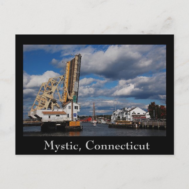 mystic 2009 copy, Mystic, Connecticut Postkarte (Vorderseite)