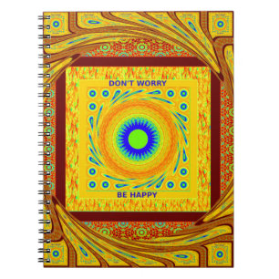 Mystic African Eye Wall Art: Ein Cyan-Blick Notizblock