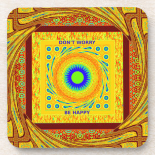 Mystic African Eye Wall Art: Ein Cyan-Blick Untersetzer