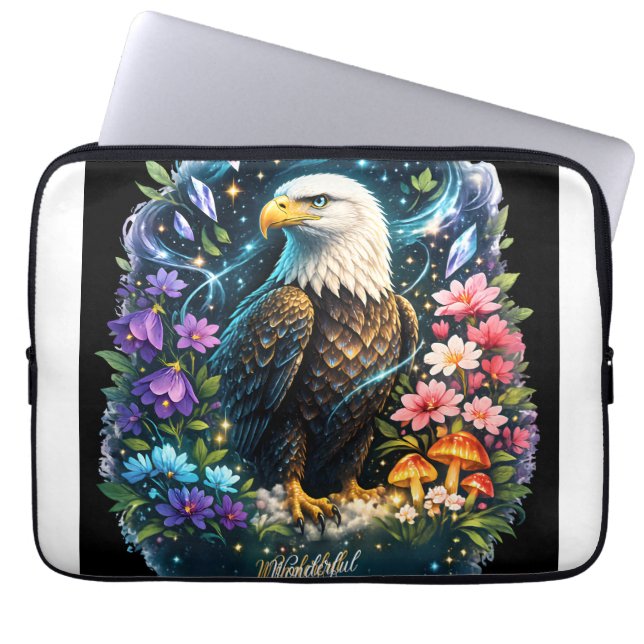 Mystic Bald Eagle iPad Smart | Laptop Hülle Tasche (Vorderseite)