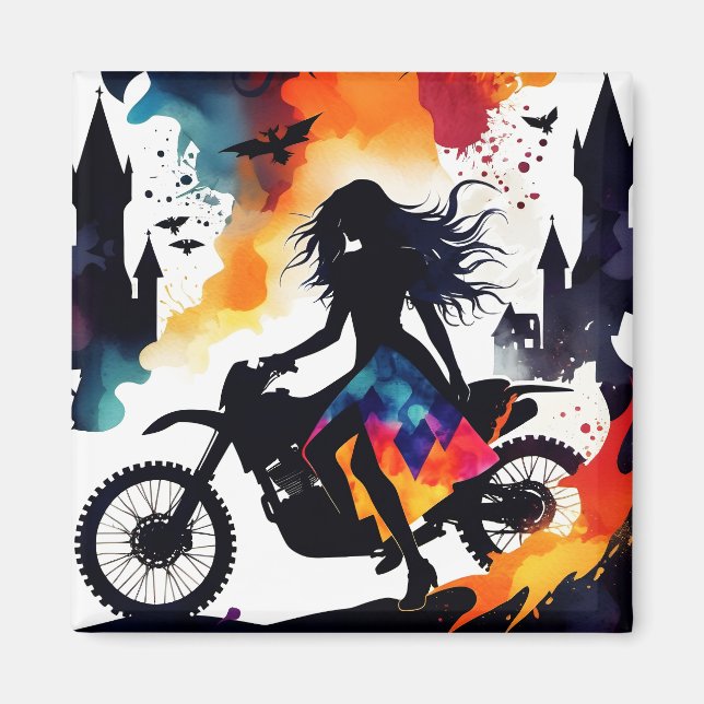 Mystic Biker's Journey Magnet (Vorne)