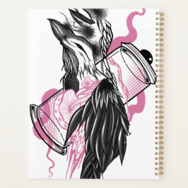 Mystic Black Raven mit Lotus Hands Planner Planer
