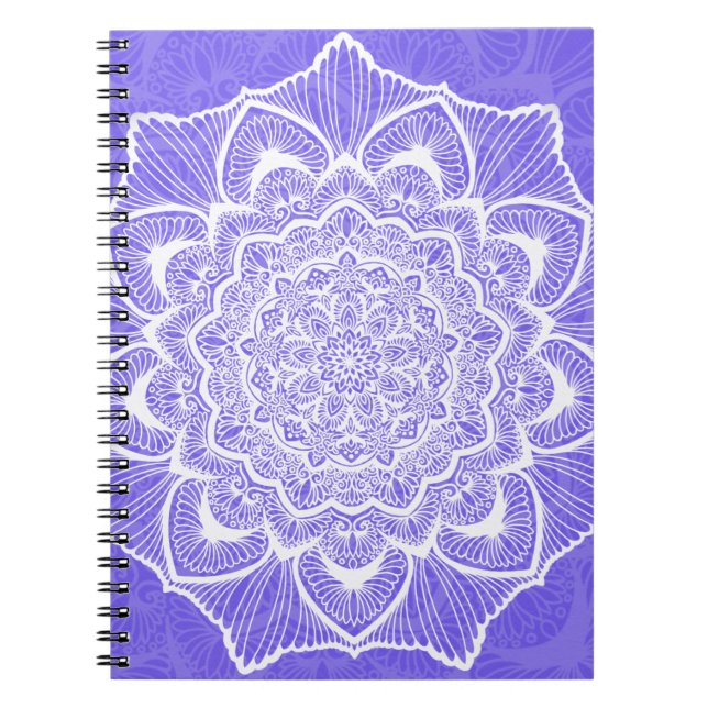 Mystic Bloom Mandala Notizblock (Vorderseite)
