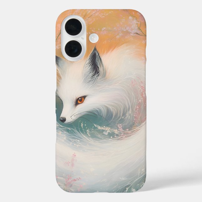 Mystic Bloom Spring Fox Watercolor Case-Mate iPhone Hülle (Rückseite)