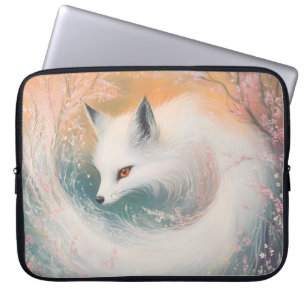 Mystic Bloom Spring Fox Watercolor Laptopschutzhülle