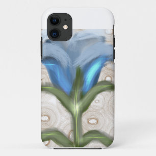 Mystic Blue Bloom - Leuchtende Blume Case-Mate iPhone Hülle