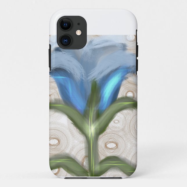 Mystic Blue Bloom - Leuchtende Blume  Case-Mate iPhone Hülle (Rückseite)