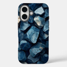 Mystic Blue Crystals Print Phone Case für iPhone