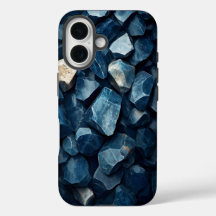 Mystic Blue Crystals Print Phone Case für iPhone