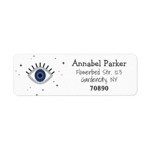 Mystic blue eye und stars magisches Design, böse A