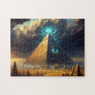 Mystic Blue Pyramide Art Puzzle
