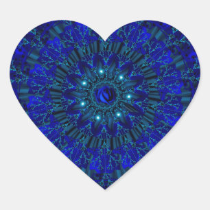 Mystic Blue Rose.jpg Herz-Aufkleber