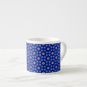 Mystic Blue Zellige Geometry Espressotasse
