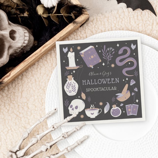 Mystic Boho Crystal Halloween-Party Serviette (Von Creator hochgeladen)