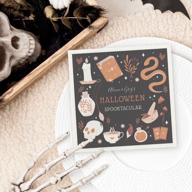 Mystic Boho Crystal Halloween-Party Serviette (Von Creator hochgeladen)