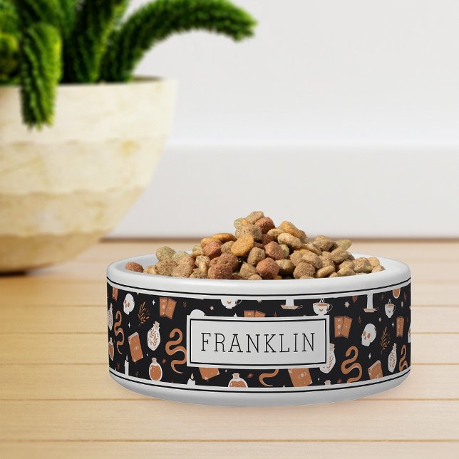 Mystic Boho Crystal Skull & Snake Pattern Pet Napf (Von Creator hochgeladen)