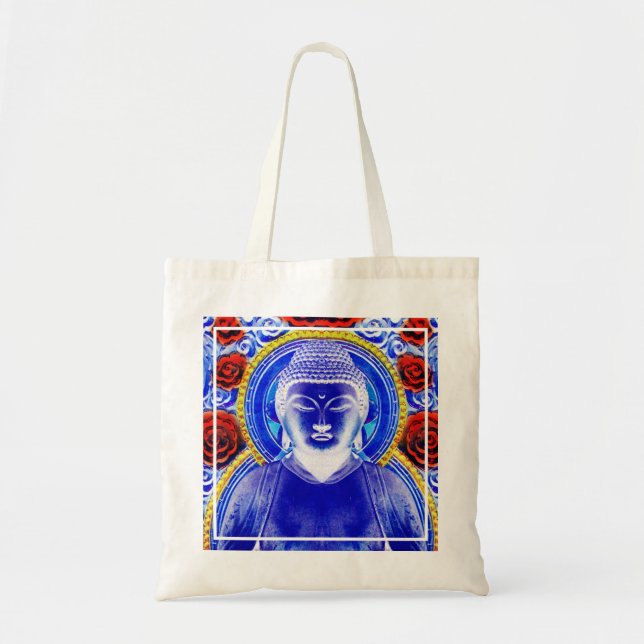 Mystic Buddha Wiederverwendbare Tote Bag Tragetasche (Vorne)