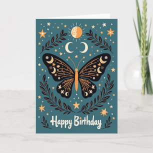 Mystic Butterfly Geburtstagskarte Karte