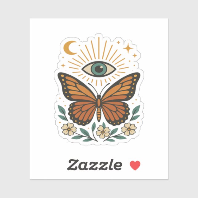 Mystic Butterfly Vision Aufkleber (Blatt)