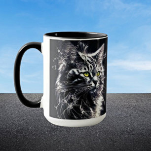 Mystic Cat Eyes Tasse - Bold Modern Art