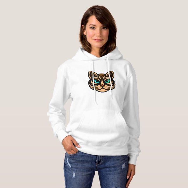 Mystic Cat Eyes Women's Hoodie Art (Vorne ganz)