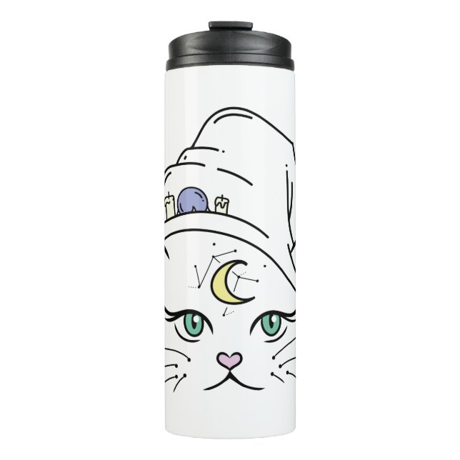 Mystic Cat Thermosbecher (Vorderseite)