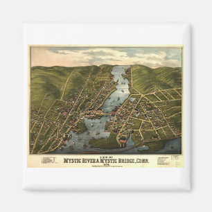Mystic Connecticut 1879 Magnet