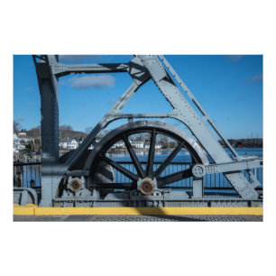 Mystic, Connecticut Zugbrücke Fotodruck