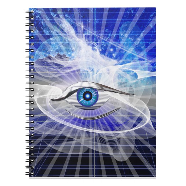 Mystic Cosmic Eye Theme Notizblock (Vorderseite)