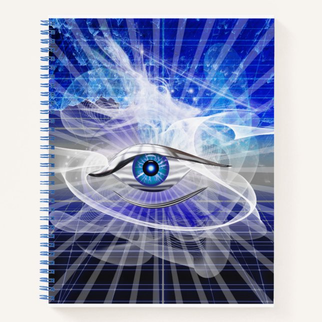 Mystic Cosmic Eye Theme Notizbuch (Vorderseite)