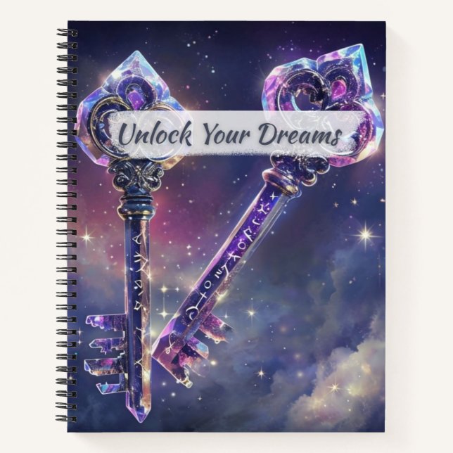 Mystic Crystal Key Notizbuch (Vorderseite)