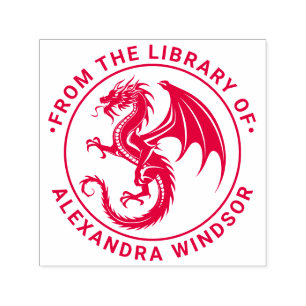 Mystic Dragon Silhouette #6 Bibliotheksname Permastempel