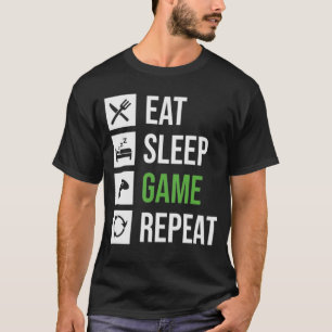Mystic Eat Sleep Game Gym T-Shirt T - Shirt
