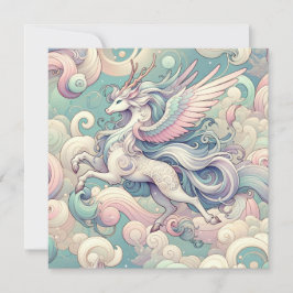 Mystic Elegance: Pastel Kirin Whispers Einladung