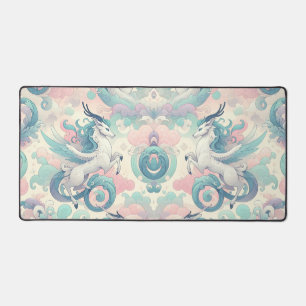 Mystic Elegance: Pastel Kirin Whispers Schreibtischunterlage