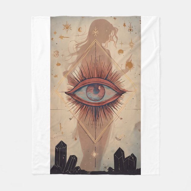 Mystic Eye Fleecedecke (Vorderseite)