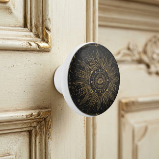 Mystic Eye Himmels Konstellationen Gold Design Ce Keramikknauf