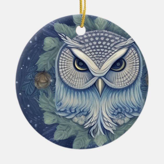 Mystic Fantasy Fowl Keramik Ornament (Vorne)