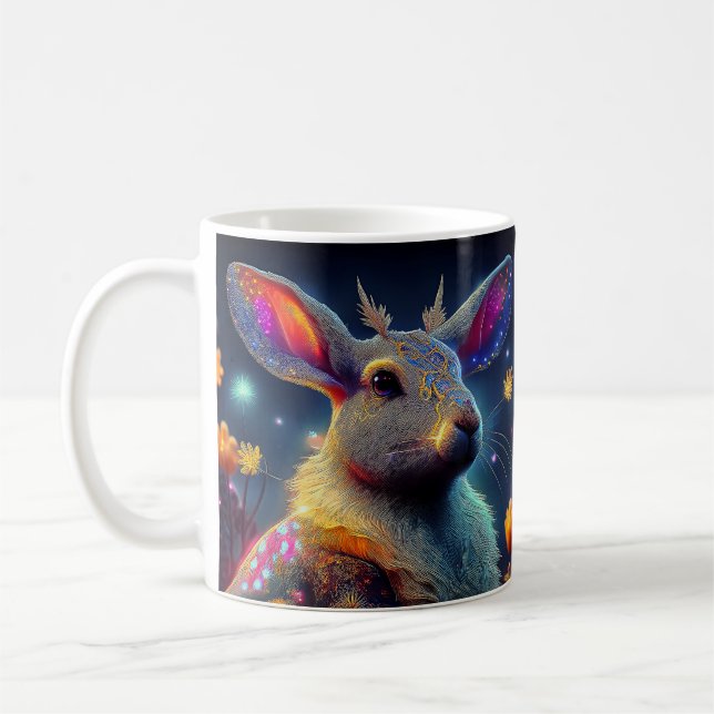 Mystic Fantasy Rabbit Kaffeetasse (Links)