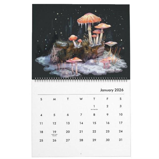 Mystic Forest Cotages Calendar Kalender (Jan 2026)
